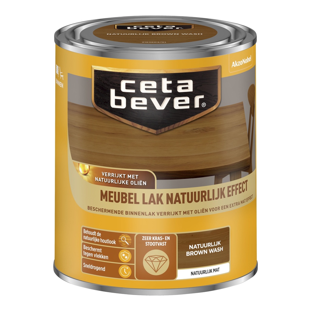 Cetabever Meubellak Nat Brown Wash 750Ml