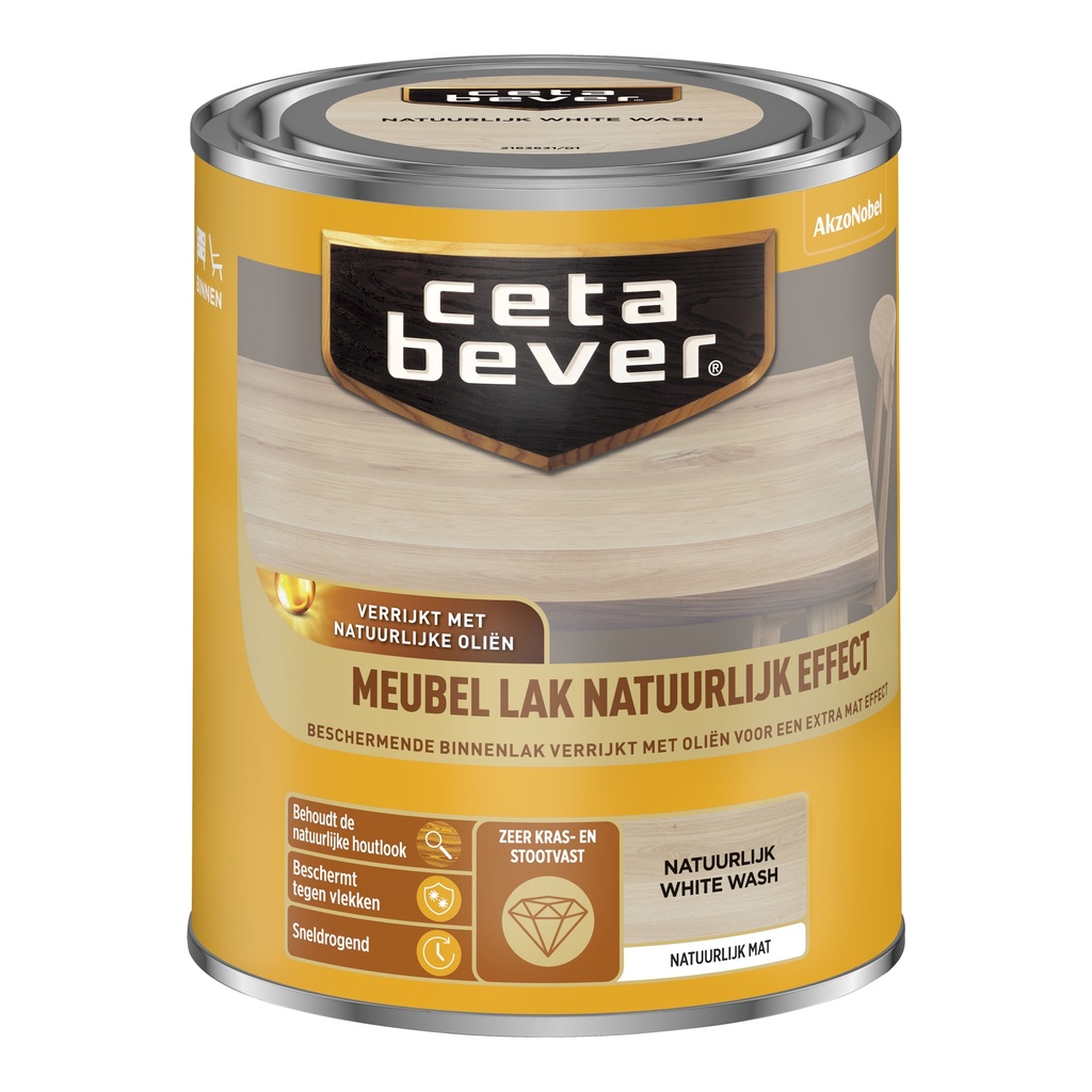 Cetabever Meubellak Nat White Wash 750Ml