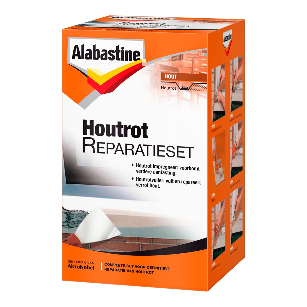 Alabastine Houtrot Reparatieset 500Gr