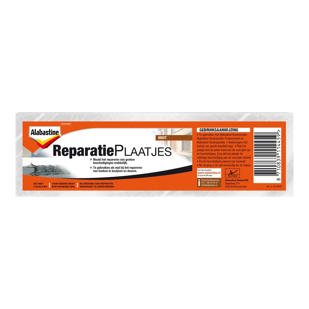 Alabastine Houtrot Reparatieplaatjes