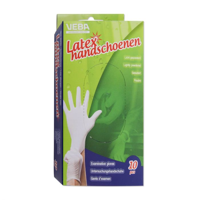 Veba Latex handschoen 10 stuks