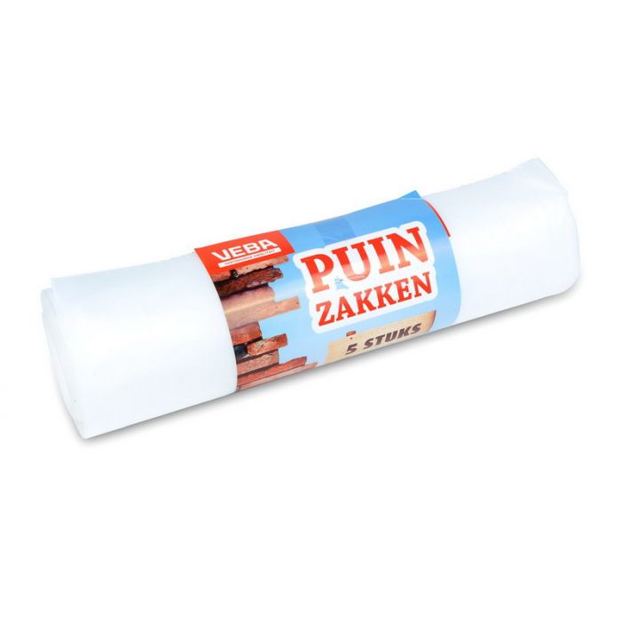 VEBA Puinzakken/grofvuilzakken LDPE 65L 5 st rol