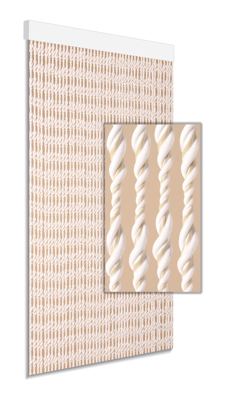 Ember beige/wit 90x210