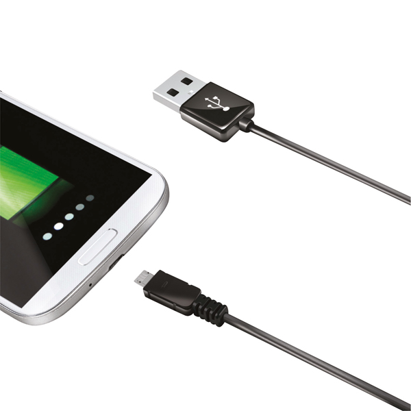Celly Datakabel micro usb 1 meter zwart