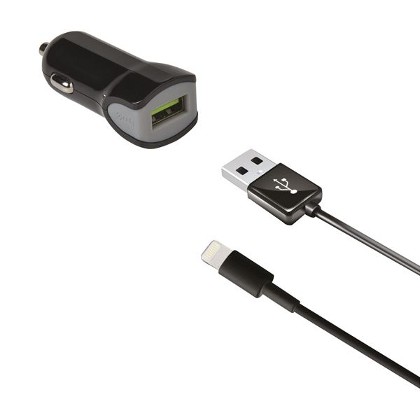 Celly Autolader MFI USB 2.4A zwart