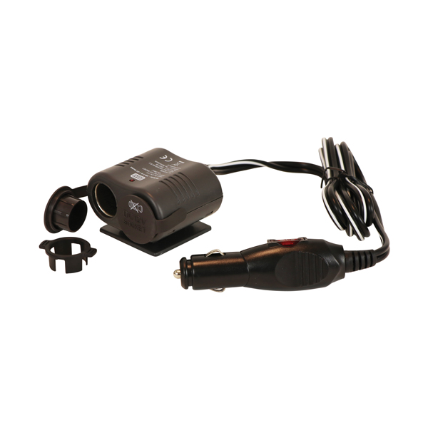 Carpoint 2-Weg 12V Stekkerdoos 10A