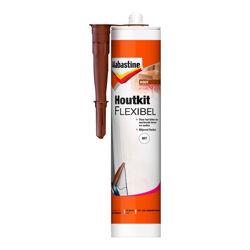 Alabastine Houtkit Flexibel Wit 300Ml