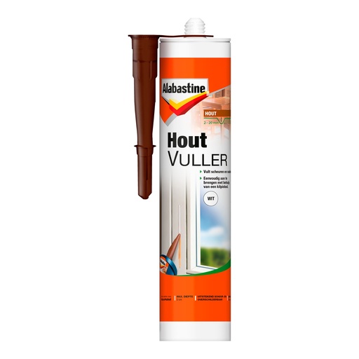 Alabastine Houtvuller Wit Koker 485G