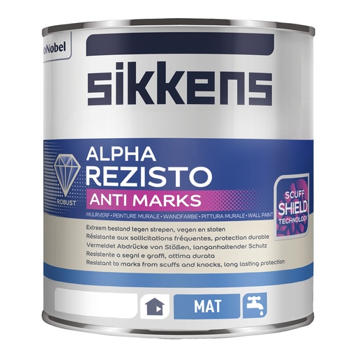 Sikkens Alpha Rez Amarks Mat Wh/W05 1L