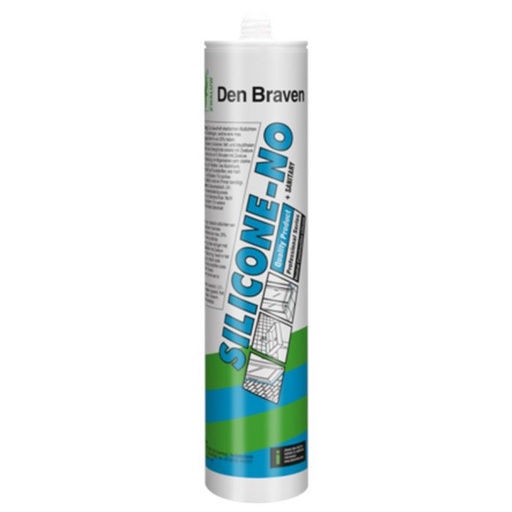 Zwaluw Silicone-No+Sanitary 310 ml Transparant Grijs