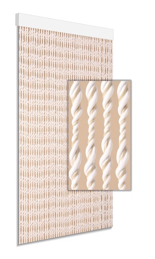 Ember beige/wit 90x210